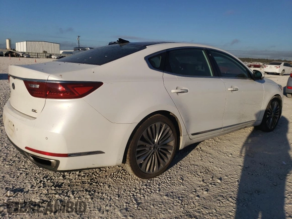 2017 Kia Cadenza Premium with VIN KNALC4J17H5065099, listed as a Copart auction lot 77783244 with 116,188 mi miles and Salvage Title. Bid and sale history available at carsss.com. Image 3.