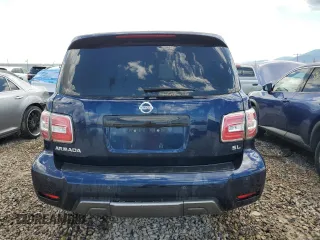 2019 Nissan Armada SV with VIN JN8AY2NC1K9582074, listed as a Copart auction lot 60835014 with 97,667 mi miles and Salvage Title. Bid and sale history available at carsss.com. Image 6.
