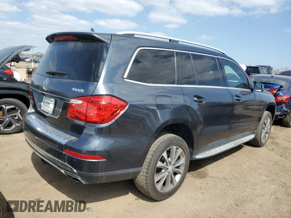 2014 Mercedes-Benz GL 450 with VIN 4JGDF7CEXEA272813, listed as a Copart auction lot 52859635 with 192,094 mi miles and Salvage title. Bid and sale history available at DreamBid. Image 3.