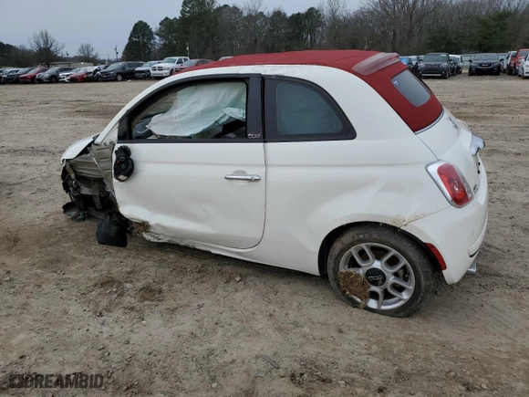 2013 FIAT 500 Pop with VIN 3C3CFFDR9DT739145, listed as a Copart auction lot 87677445 with 80356 miles and Salvage Title. Bid and sale history available at carsss.com. Image 2.