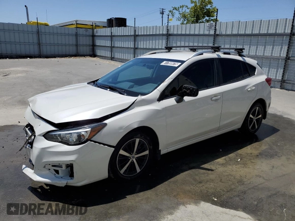 2019 Subaru Impreza Premium with VIN 4S3GTAC63K3726044, listed as a Copart auction lot 61759975 with 114,403 mi miles and Clean title. Bid and sale history available at DreamBid. Image 1.