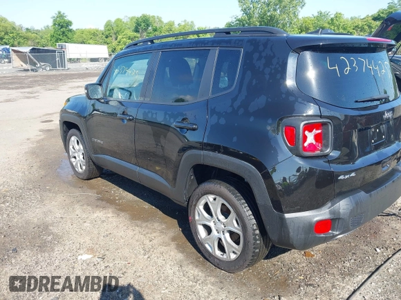 2022 Jeep Renegade Limited with VIN ZACNJDD11NPN71962, listed as a IAAI auction lot 42374425 with 40,223 mi miles and . Bid and sale history available at DreamBid. Image 3.