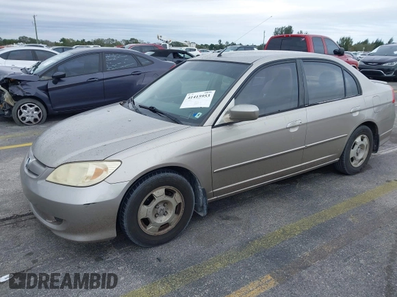 2005 Honda Civic z VIN JHMES96605S019996, wystawiony jako IAAI lot #41415953 z przebiegiem 174 554 mil mil oraz . Historia ofert i sprzedaży dostępna na DreamBid. Obrazek 2.