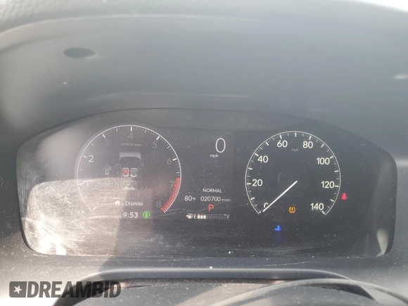 2023 Honda HR-V LX with VIN 3CZRZ2H34PM724332, listed as a Copart auction lot 59351165 with 20,700 mi miles and Salvage title. Bid and sale history available at DreamBid. Image 9.