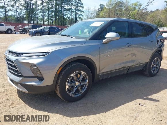 2025 Chevrolet Blazer LT with VIN 3GNKBHR48SS144860, listed as a IAAI auction lot 41851535 with 6,886 mi miles and . Bid and sale history available at DreamBid. Image 2.