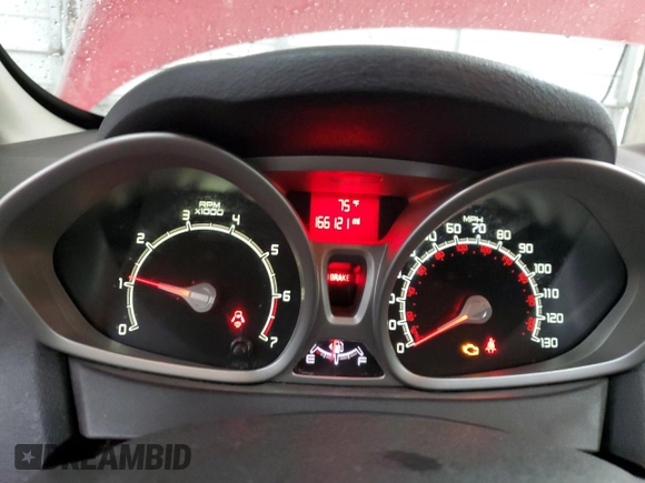 2012 Ford Fiesta SE with VIN 3FADP4BJ1CM147493, listed as a Copart auction lot 51436635 with 166,121 mi miles and Salvage Title. Bid and sale history available at DreamBid. Image 9.