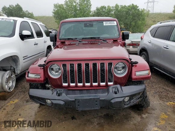2021 Jeep Wrangler Unlimited Sahara с VIN 1C4JJXP6XMW676754, выставлен на аукционе Copart как лот 58538655 с пробегом 49 785 миль миль и Списание • Salvage title. История ставок и продаж доступна на DreamBid. Изображение 5.