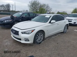 2016 Infiniti Q50 with VIN JN1EV7AR4GM345339, listed as a IAAI auction lot 42075005 with 95,208 mi miles and . Bid and sale history available at DreamBid. Image 2.
