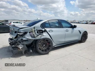 2023 BMW M3 Competition xDrive with VIN WBS43AY00PFN57168, listed as a Copart auction lot 50732415 with 28,453 mi miles and Salvage title. Bid and sale history available at DreamBid. Image 3.