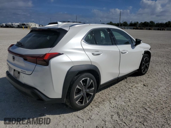 2019 Lexus UX with VIN JTHY3JBH7K2002188, listed as a Copart auction lot 40883883 with 34,736 mi miles. Bid and sale history available at carsss.com. Image 3.
