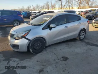 2015 Kia Rio LX with VIN KNADM4A30F6484857, listed as a Copart auction lot 46758725 with 131,930 mi miles and Salvage Title. Bid and sale history available at carsss.com. Image 1.