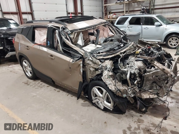 2018 GMC Terrain SLE with VIN 3GKALTEX2JL143950, listed as a IAAI auction lot 41482370 with 1 mi miles. Bid and sale history available at carsss.com. Image 1.