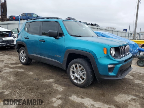 2021 Jeep Renegade Jeepster with VIN ZACNJDAB9MPM71295, listed as a Copart auction lot 51680175 with 30,034 mi miles and Salvage title. Bid and sale history available at DreamBid. Image 4.
