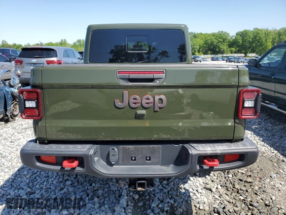 2022 Jeep Gladiator Rubicon с VIN 1C6JJTBGXNL130958, выставлен на аукционе Copart как лот 52515165 с пробегом 62 152 миль миль и Списание • Salvage title. История ставок и продаж доступна на DreamBid. Изображение 6.