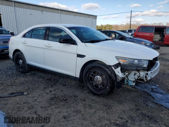 2018 Ford Police Interceptor with VIN 1FAHP2MK9JG128158, listed as a Copart auction lot 82578064 with 105,461 mi miles and Salvage title. Bid and sale history available at DreamBid. Image 4.