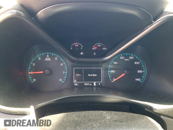 2020 Chevrolet Colorado 4WD Work Truck with VIN 1GCGTBEN0L1145933, listed as a Copart auction lot 60484365 with 70,417 mi miles and Salvage title. Bid and sale history available at DreamBid. Image 9.