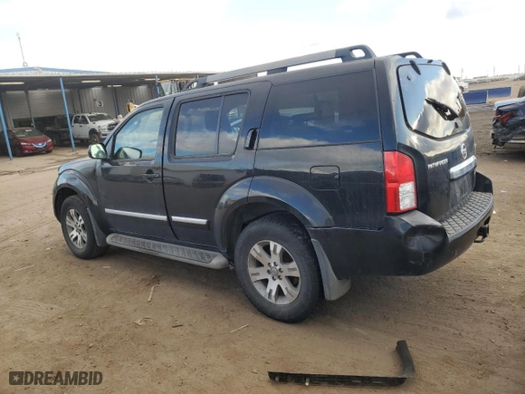 2012 Nissan Pathfinder S with VIN 5N1AR1NB0CC628049, listed as a Copart auction lot 80628384 with 175,448 mi miles and Salvage Title. Bid and sale history available at carsss.com. Image 2.