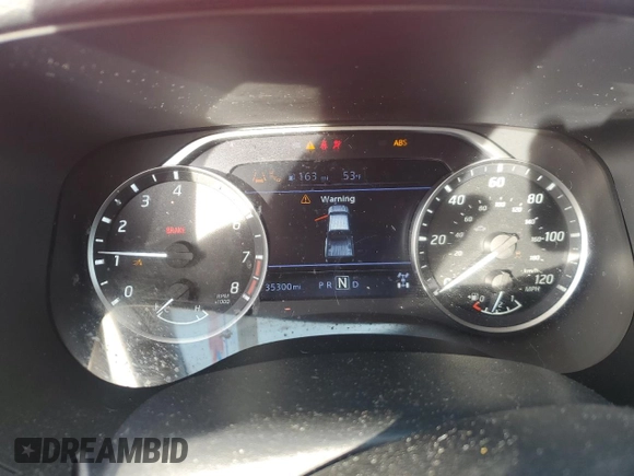 2022 Nissan Frontier S with VIN 1N6ED1EK4NN668837, listed as a Copart auction lot 45220995 with 35,300 mi miles and Salvage title. Bid and sale history available at DreamBid. Image 9.