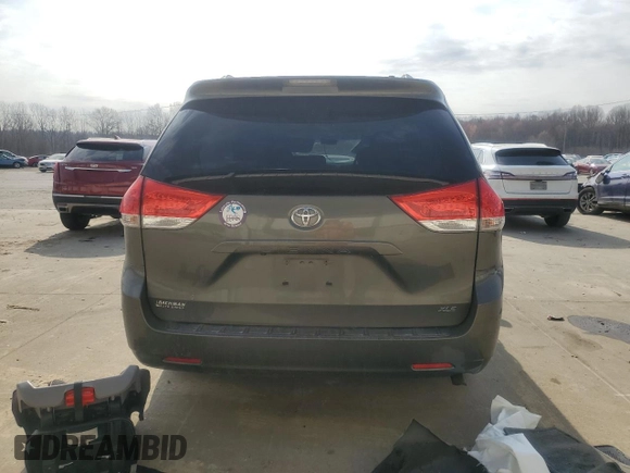 2011 Toyota Sienna XLE AAS with VIN 5TDYK3DC3BS138702, listed as a Copart auction lot 48552425 with 170,685 mi miles and Salvage Title. Bid and sale history available at carsss.com. Image 6.