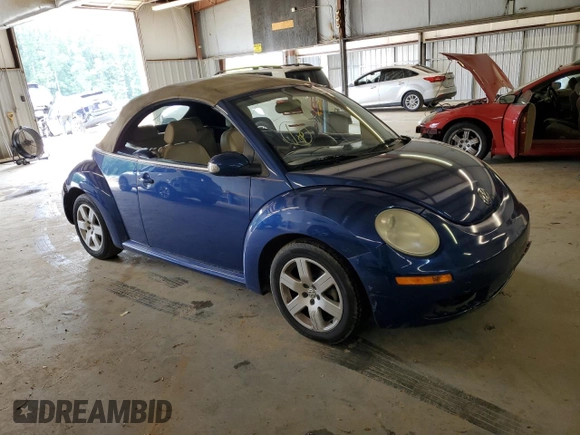 2007 Volkswagen Beetle with VIN 3VWRG31Y37M423541, listed as a Copart auction lot 56596234 with 89,874 mi miles and Salvage title. Bid and sale history available at DreamBid. Image 4.