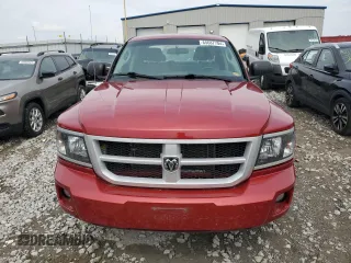 2010 Dodge Dakota SXT with VIN 1D7CW3GP8AS230686, listed as a Copart auction lot 65687704 with 110,017 mi miles and Salvage Title. Bid and sale history available at carsss.com. Image 5.