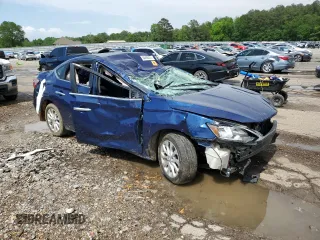 2019 Nissan Sentra SV with VIN 3N1AB7AP6KY256271, listed as a Copart auction lot 54496305 with Not Provided miles and Salvage Title. Bid and sale history available at DreamBid. Image 4.