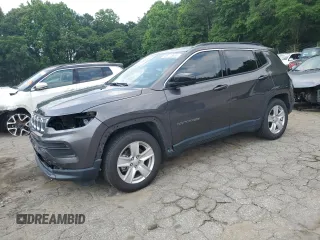 2022 Jeep Compass Altitude with VIN 3C4NJCBB0NT214340, listed as a Copart auction lot 58775685 with 68,473 mi miles and Salvage title. Bid and sale history available at DreamBid. Image 1.