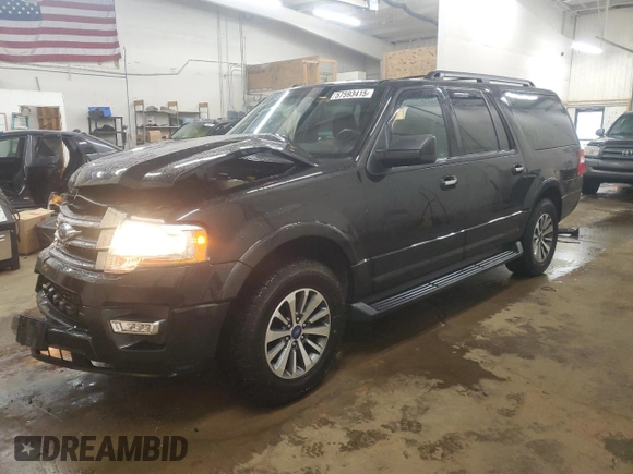 2017 Ford Expedition Max XLT with VIN 1FMJK1JT5HEA74523, listed as a Copart auction lot 57593415 with 116,427 mi miles and Salvage title. Bid and sale history available at DreamBid. Image 1.