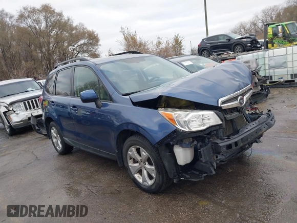 2014 Subaru Forester Premium z VIN JF2SJAEC4EH553291, wystawiony jako IAAI lot #40981269 z przebiegiem 72 167 mil mil oraz . Historia ofert i sprzedaży dostępna na DreamBid. Obrazek 1.