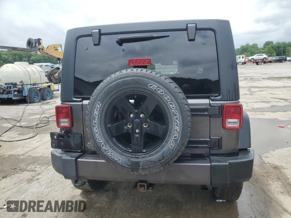 2016 Jeep Wrangler Unlimited Sport with VIN 1C4BJWDG1GL165418, listed as a Copart auction lot 61364095 with 123,772 mi miles and Salvage title. Bid and sale history available at DreamBid. Image 6.