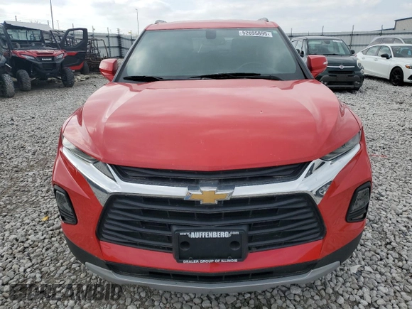 2020 Chevrolet Blazer LT with VIN 3GNKBCRSXLS674685, listed as a Copart auction lot 52695895 with 73,223 mi miles and Salvage title. Bid and sale history available at DreamBid. Image 5.