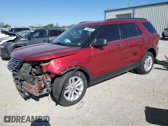 2017 Ford Explorer with VIN 1FM5K7B84HGB62661, listed as a Copart auction lot 53050855 with 106,320 mi miles and Salvage title. Bid and sale history available at DreamBid. Image 1.