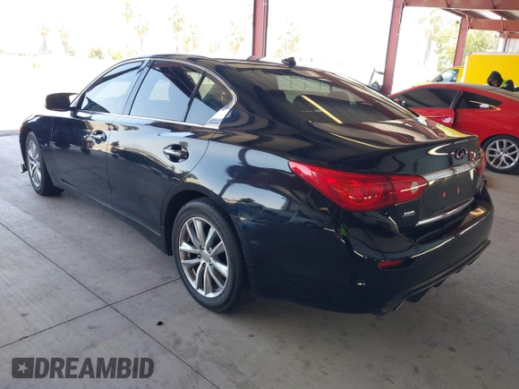 2015 Infiniti Q50 z VIN JN1BV7AR9FM400238, wystawiony jako IAAI lot #42497174 z przebiegiem 69 935 mil mil oraz . Historia ofert i sprzedaży dostępna na DreamBid. Obrazek 3.