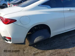 2017 Infiniti Q60 Red Sport 400 with VIN JN1FV7EL6HM701933, listed as a IAAI auction lot 41485664 with 72,496 mi miles and . Bid and sale history available at carsss.com. Image 17.