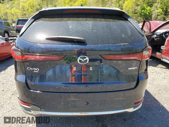 2024 Mazda CX-90 Premium Plus z VIN JM3KKEHD7R1175478, wystawiony jako Copart lot #55216135 z przebiegiem 10 984 mil mil oraz Szkoda całkowita • Salvage title. Historia ofert i sprzedaży dostępna na DreamBid. Obrazek 6.