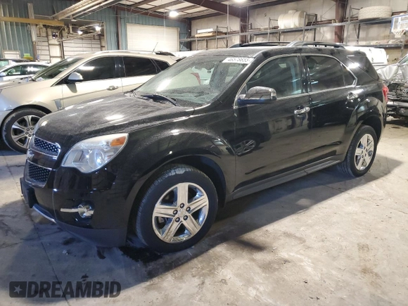 2014 Chevrolet Equinox LTZ with VIN 2GNFLHEK5E6345203, listed as a Copart auction lot 46578655 with 85,769 mi miles and Salvage Title. Bid and sale history available at carsss.com. Image 1.