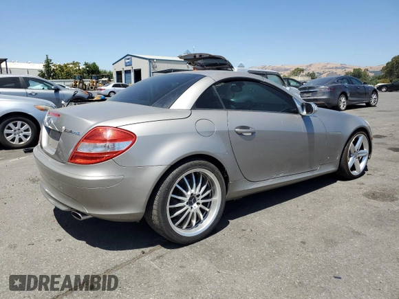 2005 Mercedes-Benz SLK-Class with VIN WDBWK56F15F025117, listed as a Copart auction lot 66379784 with 135,695 mi miles and Clean Title. Bid and sale history available at carsss.com. Image 3.