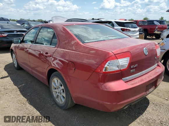 2006 Mercury Milan with VIN 3MEFM07156R603787, listed as a Copart auction lot 63317745 with 83,704 mi miles and Salvage title. Bid and sale history available at DreamBid. Image 2.