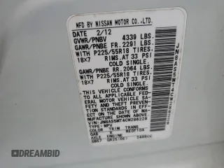 2012 Nissan Rogue S with VIN JN8AS5MT4CW286229, listed as a Copart auction lot 55455915 with 220,359 mi miles and Clean Title. Bid and sale history available at carsss.com. Image 13.