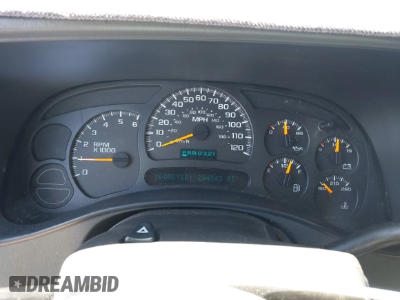 2005 Chevrolet Suburban LT with VIN 3GNEC16Z35G104209, listed as a IAAI auction lot 41946436 with 204,543 mi miles and . Bid and sale history available at DreamBid. Image 7.