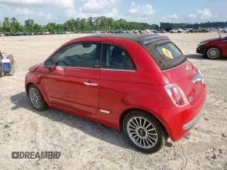 2016 FIAT 500 Lounge with VIN 3C3CFFER9GT122184, listed as a Copart auction lot 61877895 with 49,071 mi miles and Salvage title. Bid and sale history available at DreamBid. Image 2.