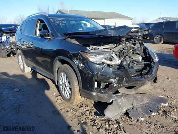 2018 Nissan Rogue S with VIN KNMAT2MV9JP619105, listed as a IAAI auction lot 41843613 with 47,960 mi miles. Bid and sale history available at carsss.com. Image 1.