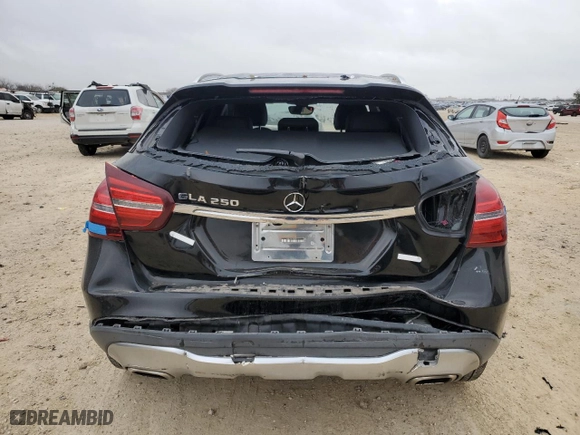 2019 Mercedes-Benz GLA with VIN WDCTG4EB7KU003655, listed as a Copart auction lot 43636025 with 46,147 mi miles and Salvage Title. Bid and sale history available at carsss.com. Image 6.