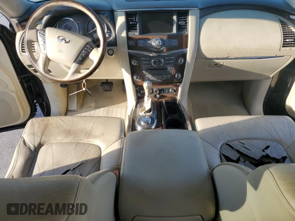 2011 Infiniti QX56 7-passenger with VIN JN8AZ2NE8B9001099, listed as a Copart auction lot 76417474 with 0 mi miles and Clean Title. Bid and sale history available at carsss.com. Image 8.