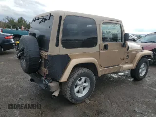 1999 Jeep Wrangler Sahara with VIN 1J4FY49S7XP468754, listed as a Copart auction lot 44618515 with 181,922 mi miles and Salvage Title. Bid and sale history available at carsss.com. Image 3.