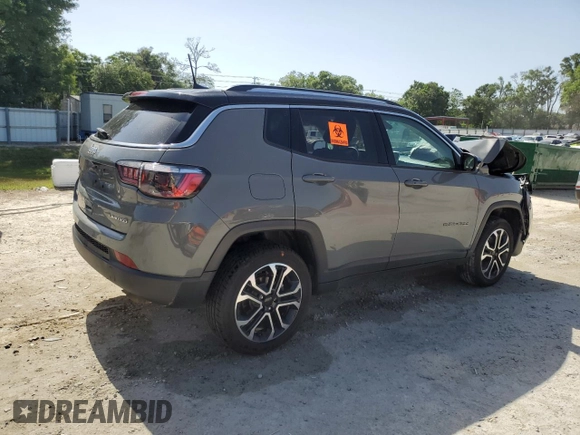 2022 Jeep Compass Limited с VIN 3C4NJDCB9NT146236, выставлен на аукционе Copart как лот 57280045 с пробегом 30 841 миль миль и На запчасти • Non repairable. История ставок и продаж доступна на DreamBid. Изображение 3.