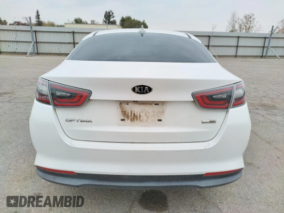 2014 Kia Optima Hybrid LX with VIN KNAGM4AD1E5070948, listed as a Copart auction lot 80899874 with 151,178 mi miles and Clean Title. Bid and sale history available at carsss.com. Image 6.