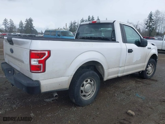 2019 Ford F-150 XL with VIN 1FTMF1CB0KKE51407, listed as a IAAI auction lot 41911128 with 135,119 mi miles. Bid and sale history available at carsss.com. Image 4.
