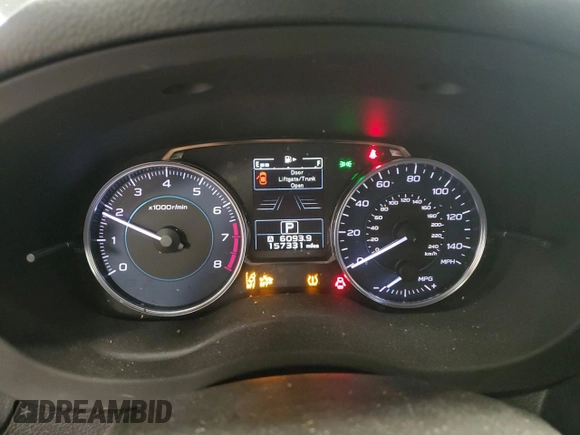 2015 Subaru Crosstrek Limited with VIN JF2GPASC7F8216947, listed as a Copart auction lot 60332775 with 157,331 mi miles and Clean title. Bid and sale history available at DreamBid. Image 9.