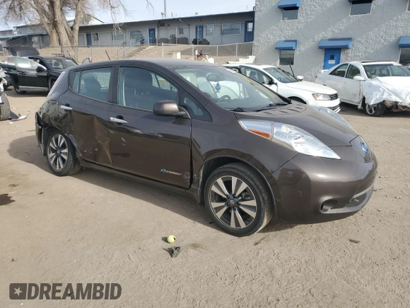 2016 Nissan LEAF SV with VIN 1N4BZ0CP0GC303642, listed as a Copart auction lot 84659664 with 95,180 mi miles and Salvage Title. Bid and sale history available at carsss.com. Image 4.